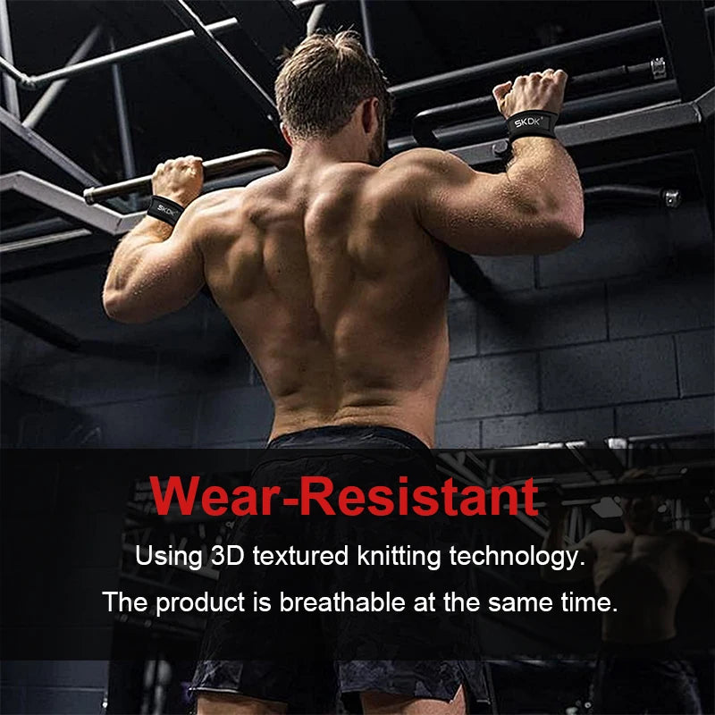 Weightlifting Straps Anti-Slip Silicone Lifting