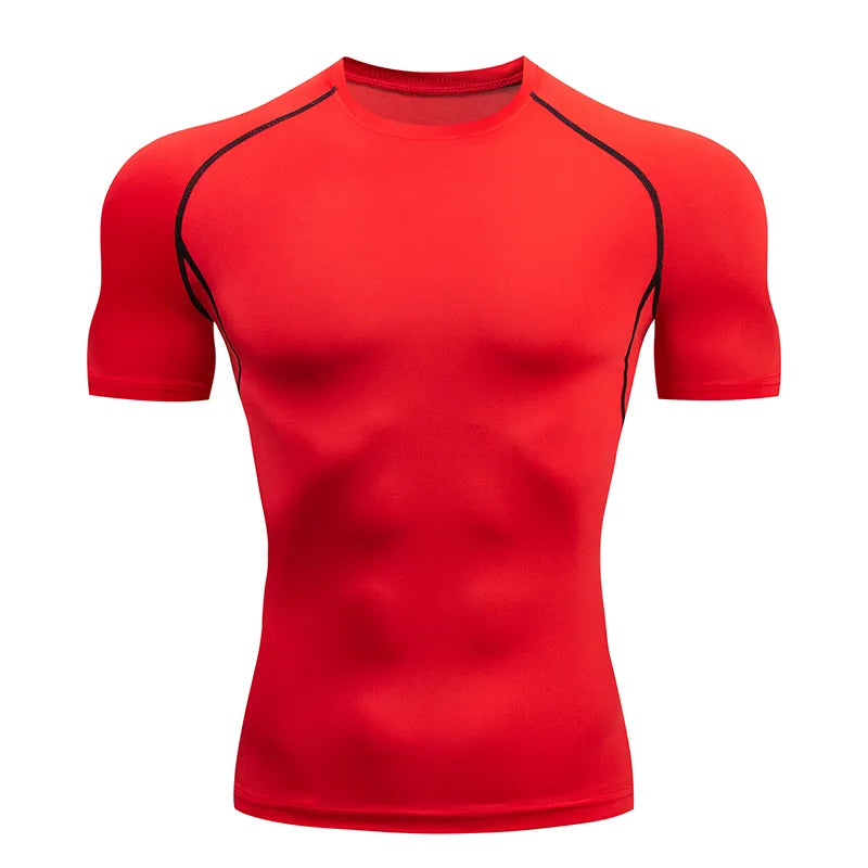 Men Compression T-shirt Short Sleeve fitness